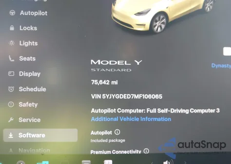2021 Tesla Model Y Standard Range Rear-Wheel Drive из США, поврежденный, VIN 5YJYGDED7MF106065